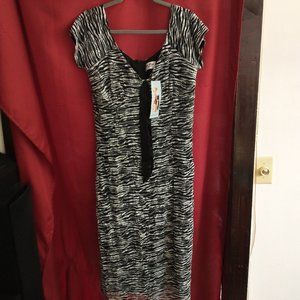 NWT BETTY PAGE Wiggle Dress Black/Cream 4x